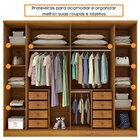 Guarda Roupa Casal Com Espelho 6 Portas 8 Gavetas 181cm Sevil