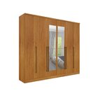 Guarda Roupa Casal Com Espelho 6 Portas 8 Gavetas 181cm Sevil