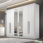 Guarda Roupa Casal Com Espelho 6 Portas 8 Gavetas - Robust -b