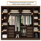Guarda Roupa Casal Com Espelho 6 Portas 8 Gavetas Sevilla