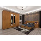 Guarda Roupa Casal Com Espelho 6 Portas 8 Gavetas Sevilla Tci