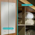 Guarda Roupa Casal Com Espelho 6 Portas Aspen Carraro Freijó