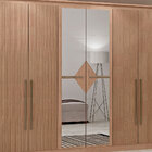 Guarda-roupa Casal Com Espelho 6 Portas De Abrir Rhodes Ripad