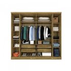 Guarda-roupa Casal Com Espelho 6 Portas De Bater 4 Gavetas Ve