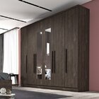 Guarda-roupa Casal Com Espelho 6 Portas De Bater 4 Gavetas Ve