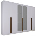 Guarda-roupa Casal Com Espelho 6 Portas E 8 Gavetas Quebec- N