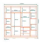 Guarda Roupa Casal Com Espelho 6 Portas E Pés Bogotá Visão Mó