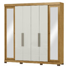 Guarda Roupa Casal Com Espelho 6 Portas E Pés Bogotá Visão Mó