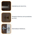 Guarda Roupa Casal Com Espelho 6 Portas E Pés Flex Montagem O
