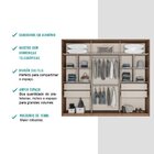 Guarda Roupa Casal Com Espelho 6 Portas Guardian Freijó