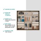 Guarda Roupa Casal Com Espelho 6 Portas Guardian Legno