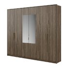 Guarda Roupa Casal Com Espelho 6 Portas Guardian Legno