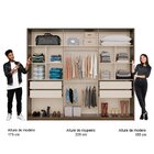 Guarda Roupa Casal Com Espelho 6 Portas Guardian Legno