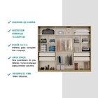 Guarda Roupa Casal Com Espelho 6 Portas Guardian Noce