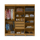 Guarda Roupa Casal Com Espelho 6 Portas Madrid Madeirado - Ge