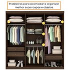 Guarda Roupa Casal Com Espelho 6 Portas Olimpo Flex Montagem