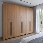 Guarda-roupa Casal Com Espelho 6 Portas rockford Canella