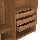 Guarda-roupa Casal Com Espelho 6 Portas rockford Canella/off-