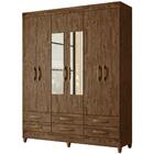 Guarda Roupa Casal Com Espelho 6 Pt 0300 Moval