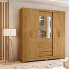 Guarda Roupa Casal Com Espelho 6 Pt 0310 Moval