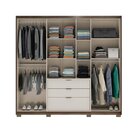 Guarda Roupa Casal Com Espelho 7 Portas 3 Gavetas Urban Legno