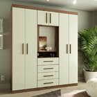 Guarda Roupa Casal Com Espelho 7 Portas 4 Gavetas Advantage B