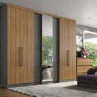 Guarda Roupa Casal Com Espelho 7 Portas 8 Gavetas Absolut Gla