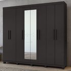 Guarda Roupa Casal Com Espelho 8 Portas 4 Gavetas Andara Móve