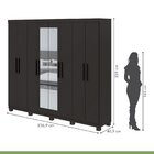 Guarda Roupa Casal Com Espelho 8 Portas 4 Gavetas Andara Móve