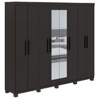 Guarda Roupa Casal Com Espelho 8 Portas 4 Gavetas Andara Móve