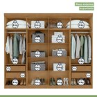 Guarda Roupa Casal Com Espelho 8 Portas 4 Gavetas Andara Móve