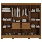 Guarda Roupa Casal Com Espelho 8 Portas 4 Gavetas Jatobá Yesc