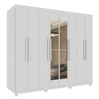 Guarda Roupa Casal Com Espelho 8 Portas 4 Gavetas Milão Imop