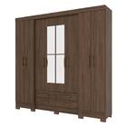 Guarda-roupa Casal Com Espelho 8 Portas 4 Gavetas Milão Multi