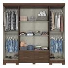 Guarda-roupa Casal Com Espelho 8 Portas 4 Gavetas Milão Multi