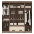 Guarda Roupa Casal Com Espelho 8 Portas 4 Gavetas Nápoles 8.4
