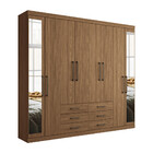 Guarda-Roupa Casal com Espelho 8 Portas 6 Gavetas 238,80cm Ma