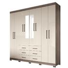 Guarda Roupa Casal Com Espelho 8 Portas 6 Gavetas Liverpool 8