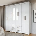 Guarda Roupa Casal Com Espelho 8 Portas 6 Gavetas Liverpool 8