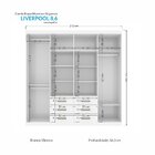 Guarda Roupa Casal Com Espelho 8 Portas 6 Gavetas Liverpool 8