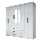 Guarda Roupa Casal Com Espelho 8 Portas 6 Gavetas Liverpool B