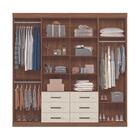 Guarda Roupa Casal Com Espelho 8 Portas China Jabotá Areia