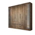 Guarda Roupa Casal Com Espelho 8 Portas Master Branco - Santo