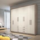 Guarda Roupa Casal Com Espelho 8 Portas Master Vip 8.6 Castan