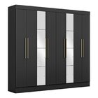 Guarda Roupa Casal Com Espelho 8 Portas Nova York Yescasa Pre