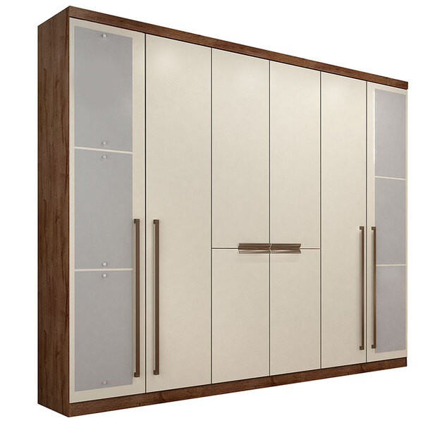 Guarda-roupa Casal Com Espelho 8 Portas Otto-novo Horizonte -