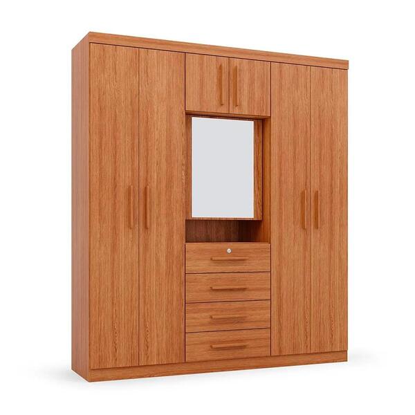 Guarda-roupa Casal Com Espelho Advantage 7 Portas 4 Gavetas F