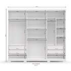 Guarda-roupa Casal Com Espelho Agave 3 Pt 4 Gv Branco