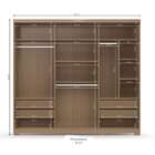 Guarda-roupa Casal Com Espelho Agave 3 Pt 4 Gv Nature