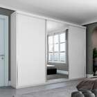 Guarda-roupa Casal Com Espelho Altdorf 3 Pt 4 Gv Branco
